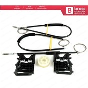 Resim Audi A3 S3 MK3 8V 2012-2021 4/5 Kapı İçin Ön Sağ Cam Kriko Seti 