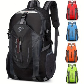 Resim 40L Hafif Yürüyüş Sırt Çantası - Dayanıklı Polyester, Ayarlanabilir Omuz Askıları, Fermuar Kapatma, Geniş Seyahat ve Açık Hava Sporları Çantası, Trekking Sırt Çantası 