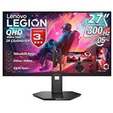 Resim Lenovo Legion 27Q-11 27" 0.5ms (Mprt) 300Hz (2xHDMI-DP) G-Sync Amd Freesync Premium Pivot 2K QHD 2560X1440 IPS Panel Wled Monitör 
