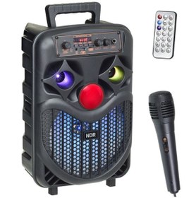 Resim Tastech MİKROFONLU BLUETOOTH SPEAKER LED IŞIKLI KARAOKE HOPARLÖR SD KART USB AUX BÜYÜK BOY HOPARLÖR 