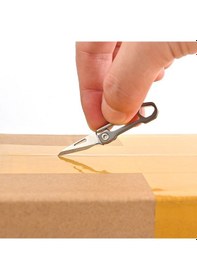 Resim Titanyum Alaşımlı Mini Katlanır Bıçak Ekspres Bıçak Edc Anahtarlık Kolye 