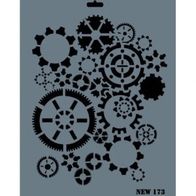 Resim Belle Fusion Mey Ithalat® Rich New Seri N-173 Stencil 35X25 cm 