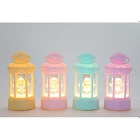 Resim Melek Figürlü Işıklı Kar Küresi 