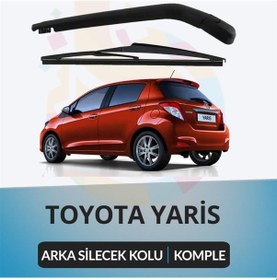Resim Toyota Uyumlu Yaris P90 2005-2011 Komple Arka Silecek Kolu ve Süpürgesi 