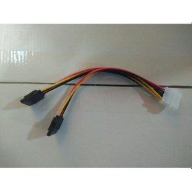 Resim Sata To Dişi Molex Çevirici Kablo 4 Pin Power 
