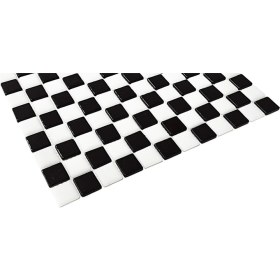 Resim Mutfak Tezgah Arası, Havuz, Banyo, Sauna, Spa, Iç ve Dış Dekorasyonda Tüm Yüzeyler Için, 25X25MM. Beşiktaş 31.5X31.5CM. Fileli Cam Mozaik. (10 File Karo = 1 M2 Fiyatıdır ) 