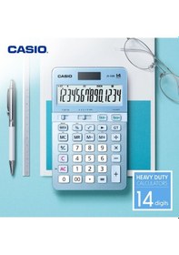 Resim Casio JS-40B-BU Mavi Profesyonel 14 Hane Masa Üstü Hesap Makinesi 