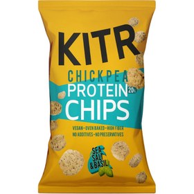 Resim KITR Deniz Tuzlu ve Fesleğenli Yüksek Proteinli Nohut Cipsi 50g 