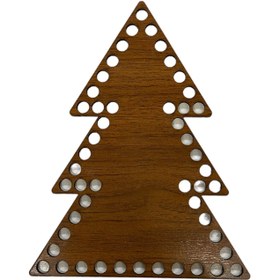 Resim Ahşap Çam Ağacı (18 cm X14 cm) 
