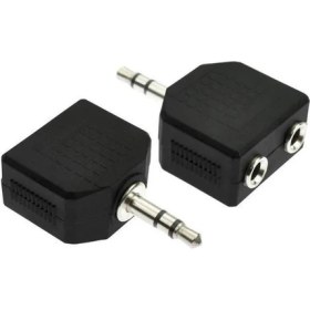 Resim 3.5mm Jak Çoklayıcı 2x 3.5 mm Stereo Dönüştürücü 1 Erkek 2 Dişi 3.5mm Çoğaltıcı Jak 