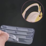 Resim Toplamda 4 adet/paket Şeffaf Silikon Kaymaz Şerit Topuk ve Tabanlık için, Ayakların Taşlanmasını Önler, Tüm Çeşitli Sandaletler ve Yüksek Topuklu Ayakkabılar İçin Evrensel 
