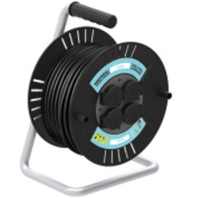 Resim Byes BY15K1012 3X1,5 30M KABLOLU 4 PRİZLİ PLASTİK MAKARA TERMAL 