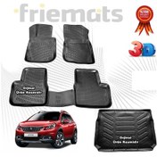 Resim Peugeot 2008 3D Havuzlu Paspas+ Bagaj Havuzu 2012-2019 Arası N11.24887 