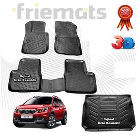 Resim Peugeot 2008 3D Havuzlu Paspas+ Bagaj Havuzu 2012-2019 Arası N11.24887 