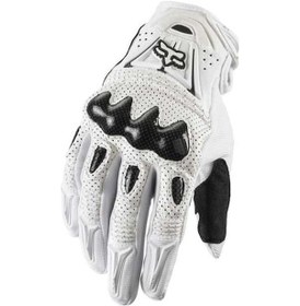 Resim Wezone Xl Beyaz Motor Bisiklet Yarış Eldiveni 