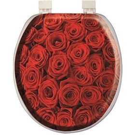 Resim Softy Classic Desenli Yumuşak Klozet Kapağı Beyaz - 6032 