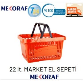 Resim Mekoraf Market El Sepeti 22 Lt. Turuncu 