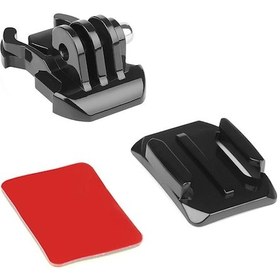 Resim Aksiyon Kameralar için Oval Kask Bağlantı Aparatı 