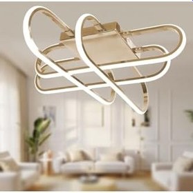 Resim TT AYDINLATMA TT338-FSR-SARIIŞIK TT Aydınlatma Kasef Model (SARI IŞIK) Fransız Sarı Kaplama Led Avize ROSEGOLD 30 x 60 