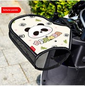Resim Yunboo Motosiklet Ve Elektrikli Araçlar İçin Yazlık Uv Koruma Su Geçirmez Isı Yalıtım Eldiveni Şanslı Panda, Tek Beden 