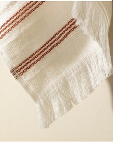 Resim Madame Coco Clarna %100 Pamuk Banyo Havlusu - Beyaz/kiremit 8684427204467 Çok Renkli 