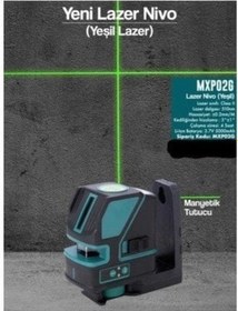 Resim Max-extra Mxp02g Yatay Dikey Nokta Yeşil Lazer Nivo 