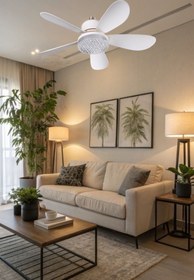 Resim RBR Sessiz Fanlı LED Ampul – Tavan Vantilatörü- E27 Duy, Serinletici Fan Özelliği 