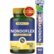 Resim Nondo Flex 90 Tablet Jumbo Boy Glukozamin Glucosamine Kondrotin Msm Tip 2 Kolejen Akgünlük Ekstresi 