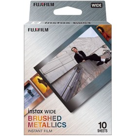 Resim Instax Wide Brushed Metal 10'lu Özel Film 