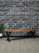 Resim deryawood Raweyn Masif Ahşap Andora Bank 37*80*45cm 