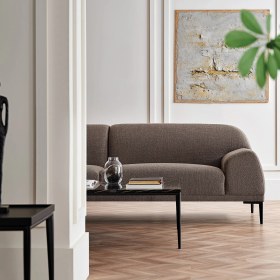 Resim Enza Home Swan 3'lü Koltuk - Vizon 