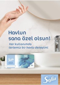 Resim Sofia El ve Yüz Havlusu 100'lü 12 Paket 