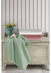 Resim 3 Lü Renkli El Yüz Havlu Seti %100 Pamuklu Natural Harmony Çok Renkli 