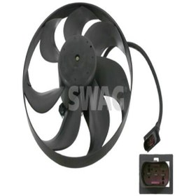 Resim SWAG 32922518 Fan Motoru (250 / 80W 345Mm) Arosa Cordoba Ibiza IV Fabia Roomster Fox Lupo New Beetle 1C0959455 (WA688113) 