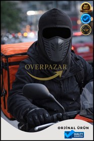 Resim Overbazaar Termal Balaklava Kar Maskesi | Soğuk ve Rüzgar Geçirmez | Motor, Kayak, Kamp ve Günlük Kullanım 
