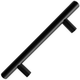 Resim Paslanmaz Metal Kulp - Mutfak Ve Banyo İçin, 2 Adet, Mat Siyah A.Ağaç 