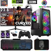 Resim Xaser Armor X100 Ryzen 5 5500 16GB Ram 512GB M.2 Nvme SSD RTX3050 24" 180Hz Masaüstü Oyuncu Bilgisayarı 