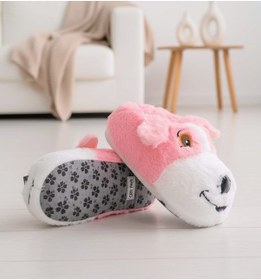 Resim Unisex Yumuşak Taban Sevimli Köpek Panduf Yetişkin Ve Çocuk Kız Ve Erkek Panduf Pembe 