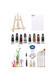 Resim Masaüstü Şövale Keep Smile 6'lı Fırça Südor Mona Lisa 37 Ml 10'lu Yağlı Boya Seti 