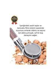 Resim Özel Üretim Zeolid Taşlı Yüksek Emisyon Güçlü Su Tasarruflu Tazyikli Kireç Önleyici Duş Başlığı Çok Renkli 