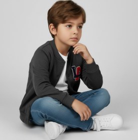 Resim atölye kids Çocuk Nakışlı Kolej Ceketi Trend Günlük Okul Spor Mevsimlik 