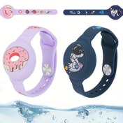Resim Yumuşak Silikon AirTag Tutucu Bileklik - Hafif GPS Takipçisi, Donut ve Astronot Tasarımı, Çiziklere Dayanıklı, 9 İnç/22 cm, Herkes İçin İdeal, AirTag Tutucu|Oyunca Tasarım|Çiziklere Dayanıklı Bant, AirTag Tutucu Bileklik 