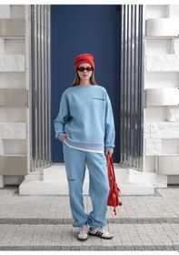 Resim Fonna Fashion Esf-2304 Bayan Eşofman Takım Mavi 