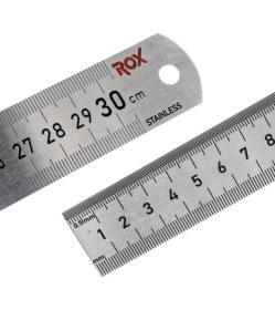 Resim 0199 Çift Taraflı Çelik Cetvel 300 mm 