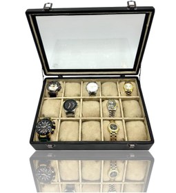 Resim Dijital Çarşı Diji 15'li Saat Kutusu Saat Çantası Siyah 