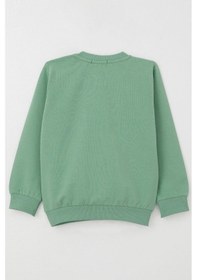 Resim Breeze Erkek Çocuk Sweatshirt Çiftliğin Şimşeği 1.5-5 Yaş, Mint Yeşili Mint Yeşili 