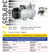 Resim KALE Ford Klima Kompresoru Focus C Max Focus II 2.0 Benzinli Volvo C30 C30 (533): 1.6 C30 (533): 1.8 06> 