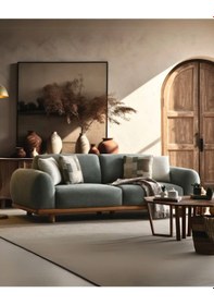 Resim Senna Üçlü Kanepe - Yeşil Yeşil 