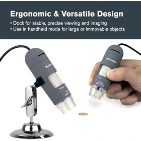 Resim Vuralsin38 44302-C Deluxe Dijital El Mikroskobu Gri 