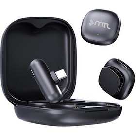 Resim Type-c Mini Kablosuz Bluetooth 2 Kişilik Yaka Mikrofonu Yapay Zeka Destekli Uzun Pil Ömrü Mt936 